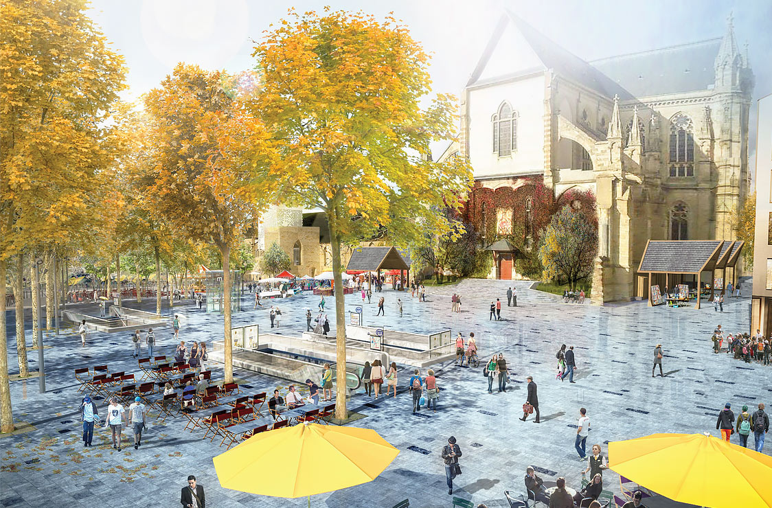 Place Sainte-Anne à Rennes