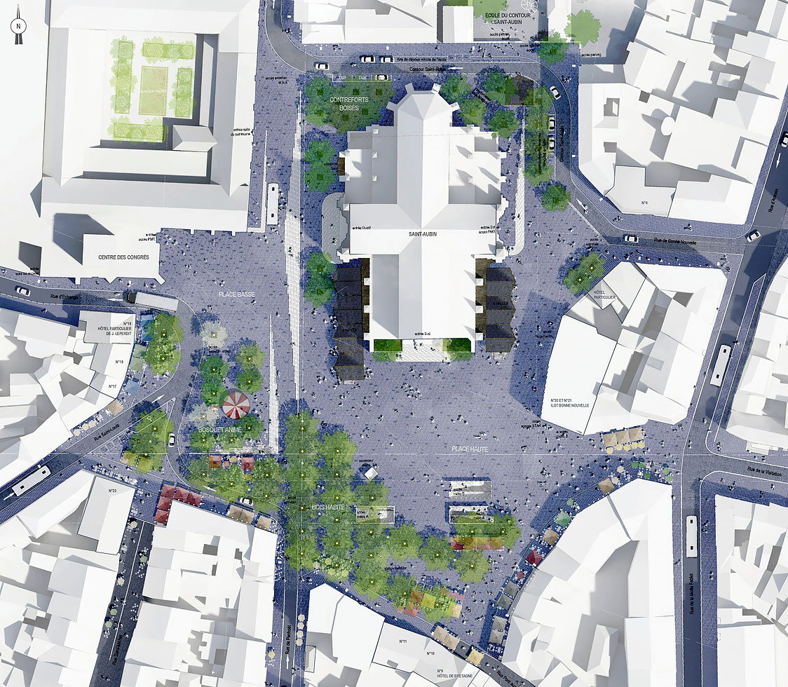 Place Sainte-Anne à Rennes