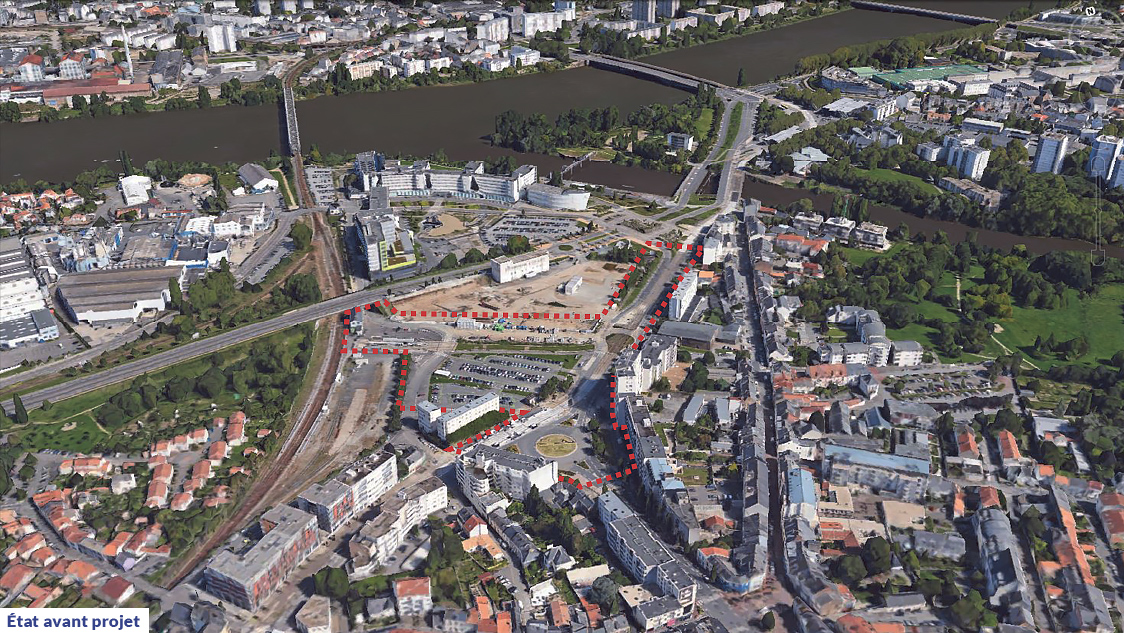 Entrée de ville Est, à la confluence entre Sèvre et Loire
