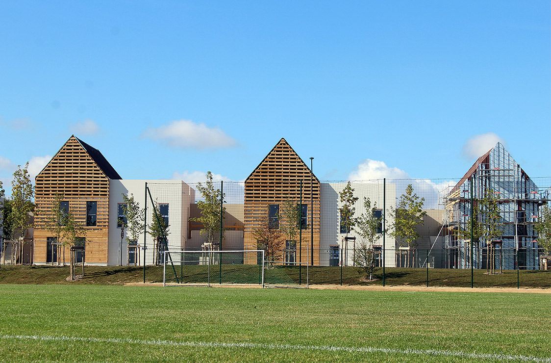 La nouvelle entrée de ville, depuis le stade